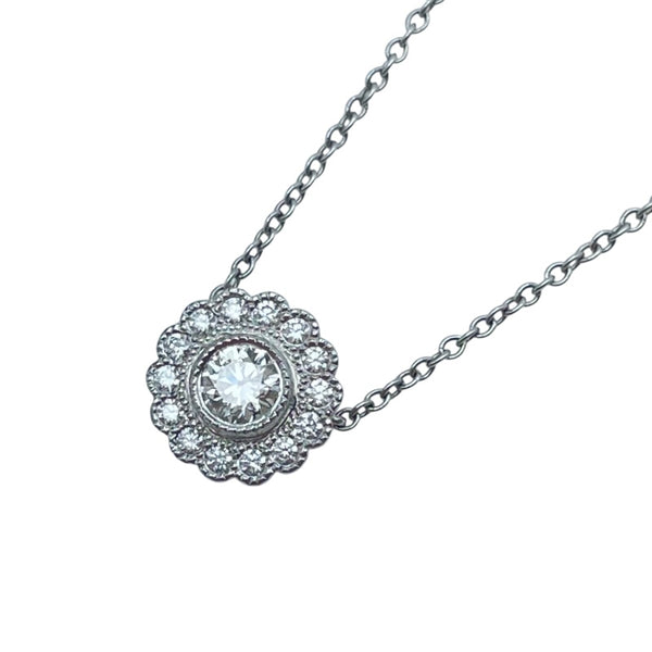 ティファニー TIFFANY＆CO エンチャントフラワーネックレス プラチナ
