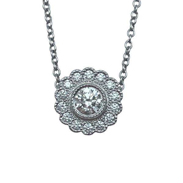 ティファニー TIFFANY＆CO エンチャントフラワーネックレス プラチナ Pt950 ジュエリー