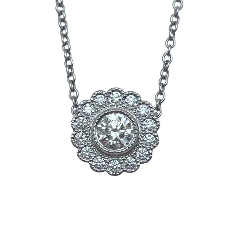 ティファニー TIFFANY＆CO エンチャントフラワーネックレス プラチナ Pt950 ジュエリー