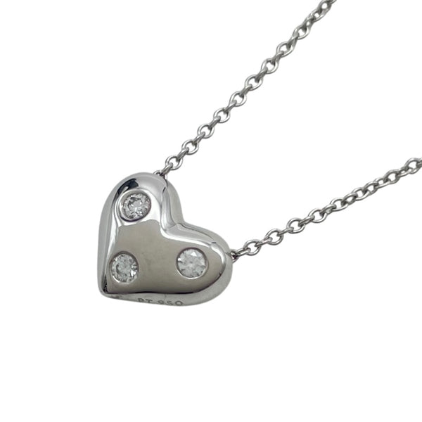 ティファニー TIFFANY＆CO ドッツハートネックレス プラチナ Pt950 ジュエリー
