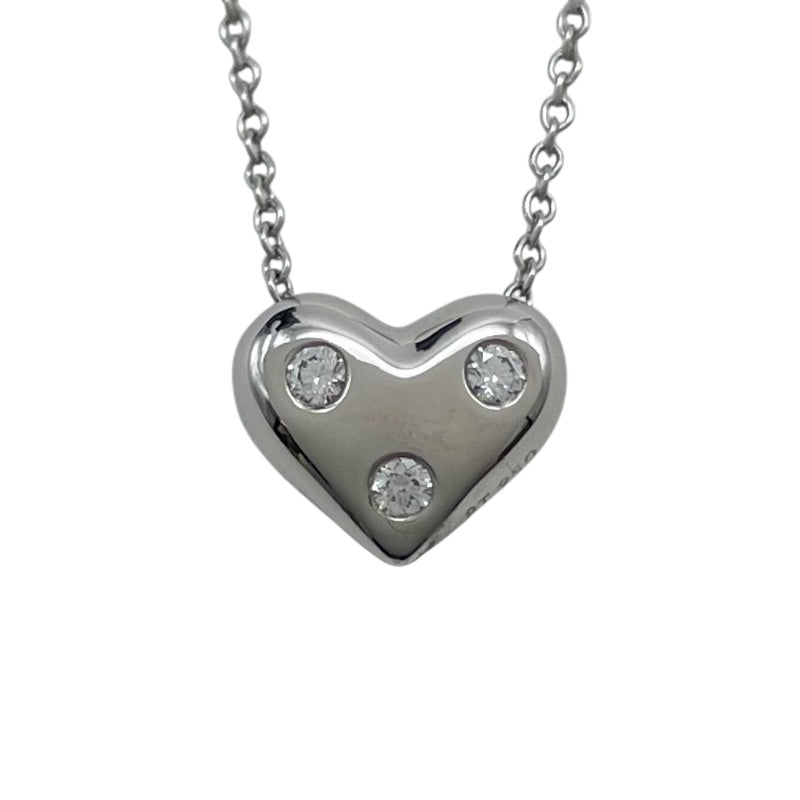 ティファニー TIFFANY＆CO ドッツハートネックレス プラチナ Pt950 ジュエリー