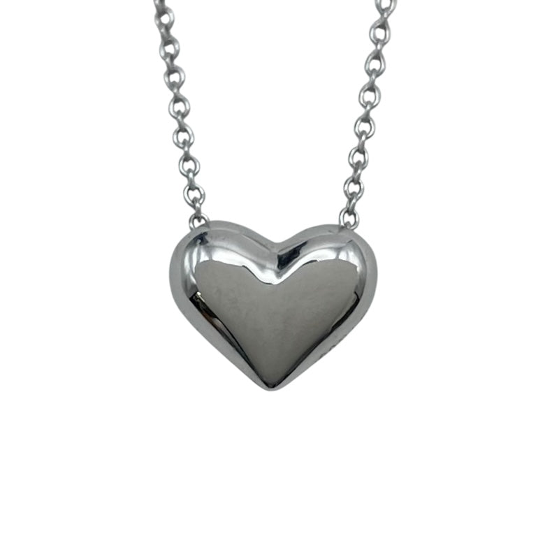 ティファニー TIFFANY＆CO ドッツハートネックレス プラチナ Pt950 ジュエリー