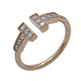 ティファニー TIFFANY＆CO Tワイヤーリング ゴールド Au750 ジュエリー