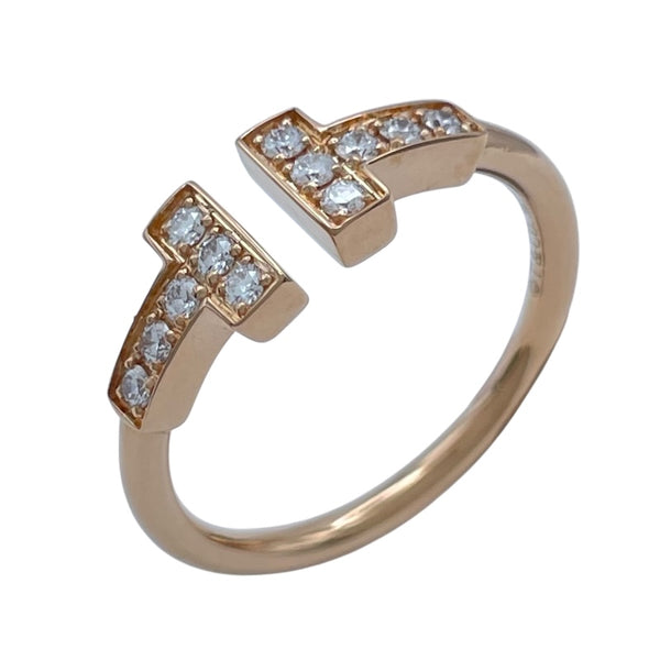 ティファニー TIFFANY＆CO Tワイヤーリング ゴールド Au750 ジュエリー