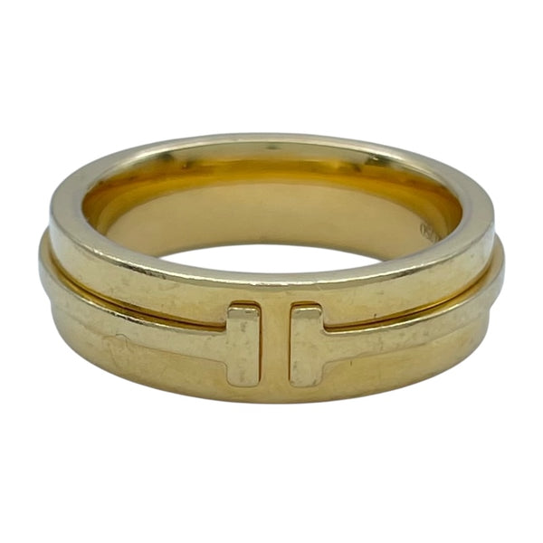 ティファニー TIFFANY＆CO Tナローリング ゴールド Au750 ジュエリー