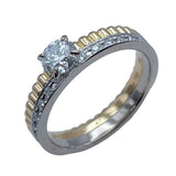 ブシュロン BOUCHERON キャトルクルドパリソテールリング ゴールドxホワイトゴールド Au750 ジュエリー