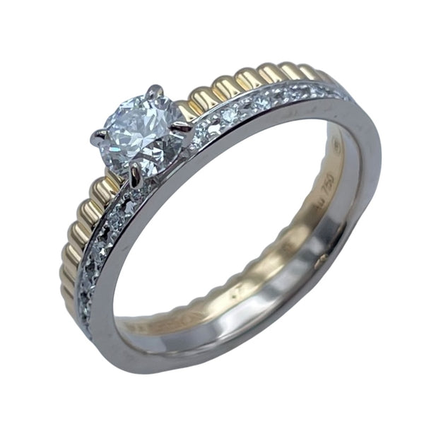 ブシュロン BOUCHERON キャトルクルドパリソテールリング ゴールドxホワイトゴールド Au750 ジュエリー