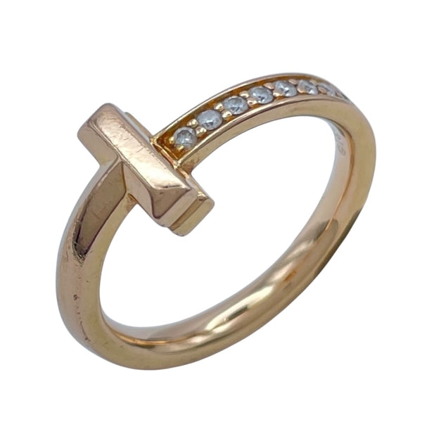 ティファニー TIFFANY＆CO Tワンリング ピンクゴールド Au750