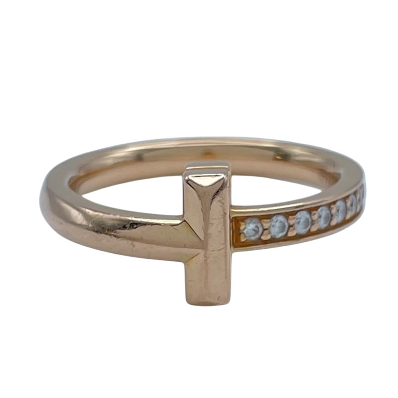 ティファニー TIFFANY＆CO Tワンリング ピンクゴールド Au750 ジュエリー