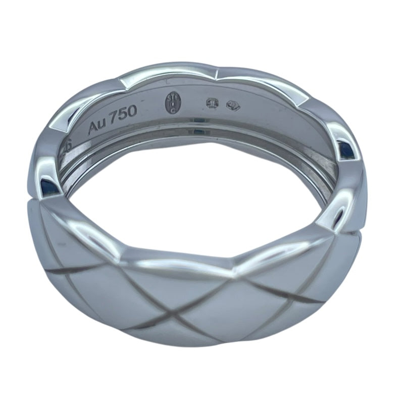 シャネル CHANEL ココクラッシュリングミディアム ホワイトゴールド Au750 ジュエリー