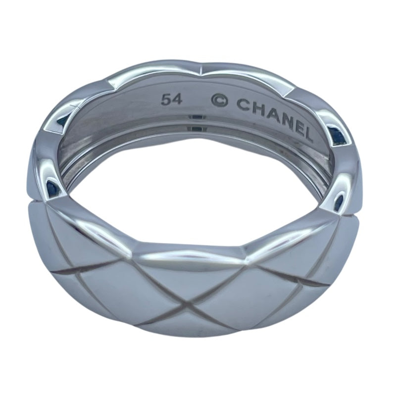 シャネル CHANEL ココクラッシュリングミディアム ホワイトゴールド Au750 ジュエリー