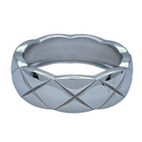 シャネル CHANEL ココクラッシュリングミディアム ホワイトゴールド Au750 ジュエリー