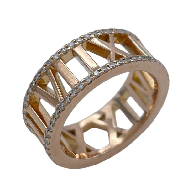 ティファニー TIFFANY＆CO オープンアトラスダイヤリング ピンクゴールド Au750 ジュエリー