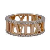 ティファニー TIFFANY＆CO オープンアトラスダイヤリング ピンクゴールド Au750 ジュエリー