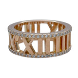 ティファニー TIFFANY＆CO オープンアトラスダイヤリング ピンクゴールド Au750 ジュエリー