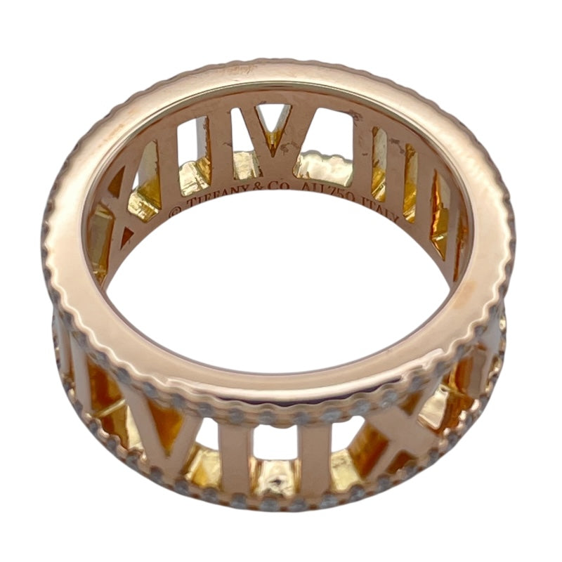 ティファニー TIFFANY＆CO オープンアトラスダイヤリング ピンクゴールド Au750 ジュエリー