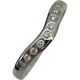 ティファニー TIFFANY＆CO ワイドカーブドリング プラチナ Pt950 ジュエリー