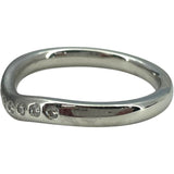 ティファニー TIFFANY＆CO ワイドカーブドリング プラチナ Pt950 ジュエリー