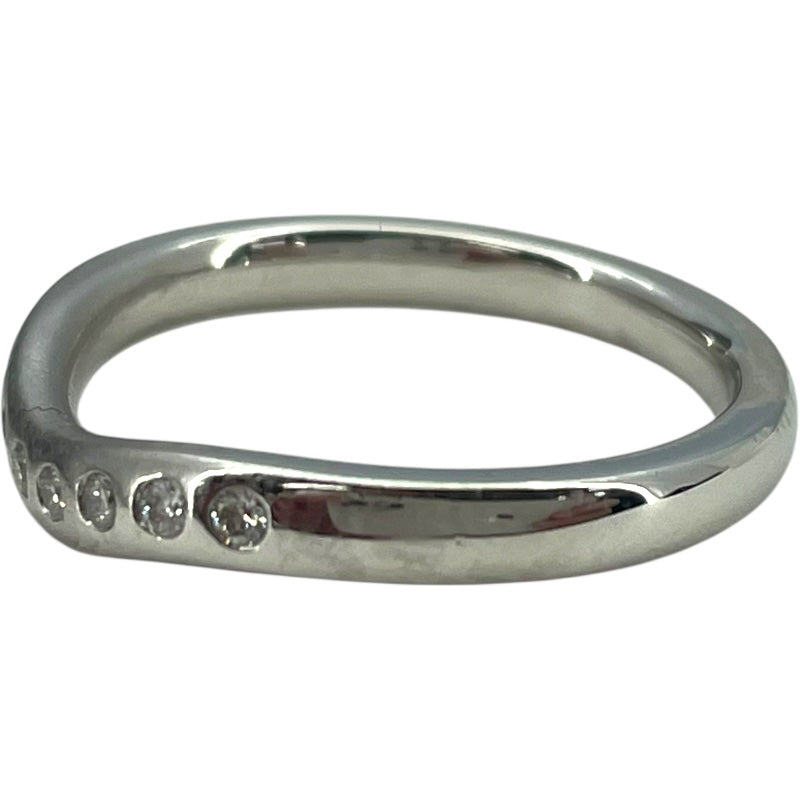 ティファニー TIFFANY＆CO ワイドカーブドリング プラチナ Pt950 ジュエリー