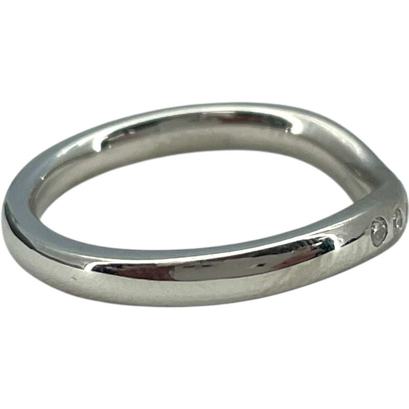 ティファニー TIFFANY＆CO ワイドカーブドリング プラチナ Pt950 ジュエリー