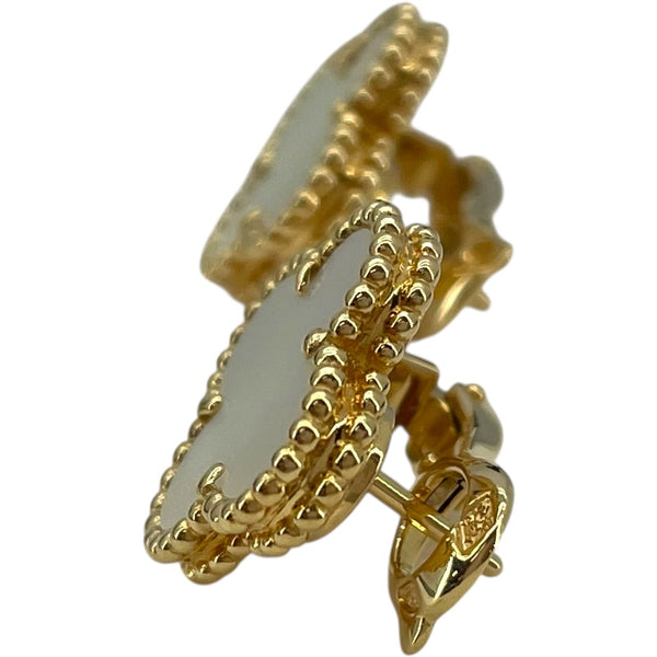 ヴァンクリーフ＆アーペル Van Cleef & Arpels ヴィンテージアルハンブラピアス MOP ピンクゴールド Au750 ジュエリー