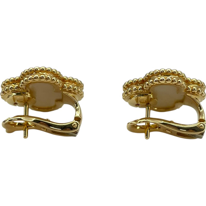 ヴァンクリーフ＆アーペル Van Cleef & Arpels ヴィンテージアルハンブラピアス MOP ピンクゴールド Au750 ジュエリー