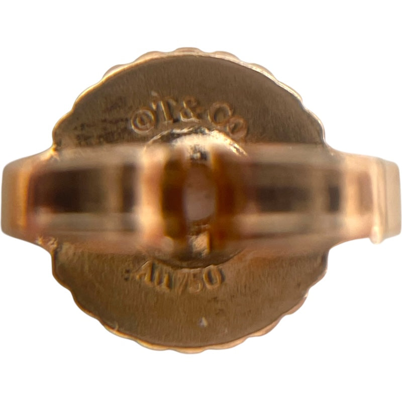 ティファニー TIFFANY＆CO Tスマイルピアス ピンクゴールド Au750 ジュエリー