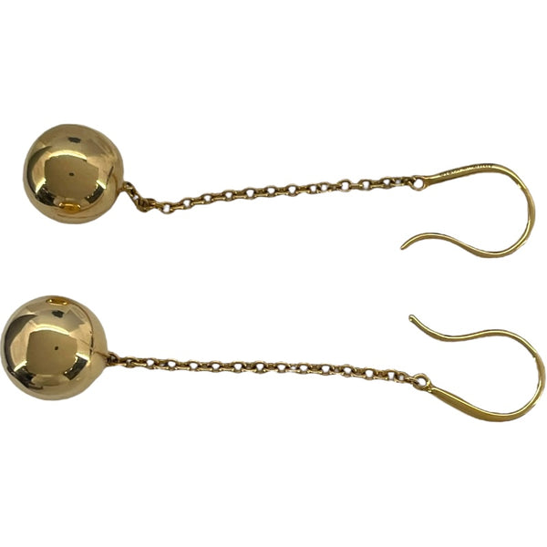 ティファニー TIFFANY＆CO ハードウェアボールピアス ゴールド Au750 ジュエリー