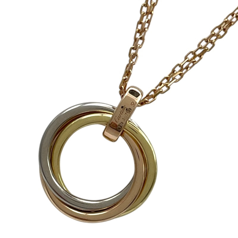 カルティエ Cartier トリニティダイヤネックレス ゴールド ピンク