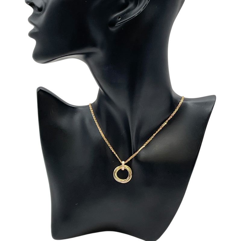 カルティエ Cartier トリニティダイヤネックレス ゴールド ピンクゴールド ホワイトゴールド Au750/ダイヤモンド ジュエリー