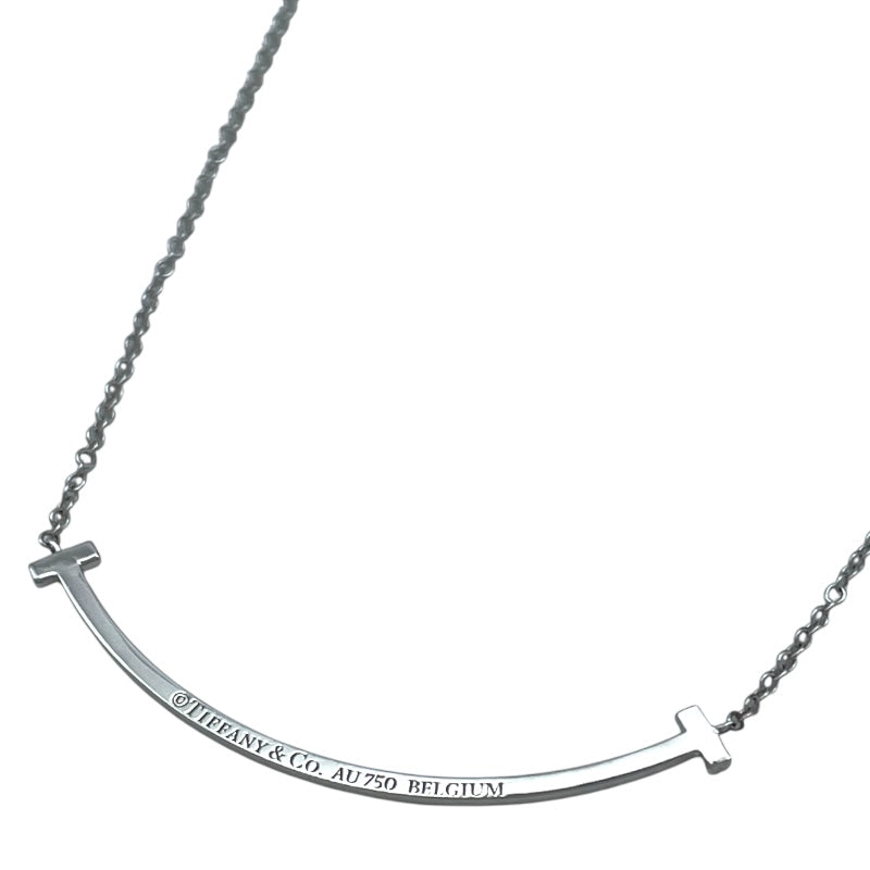 ティファニー TIFFANY＆CO Tスマイルネックレススモール ホワイトゴールド Au750/ダイヤモンド ジュエリー