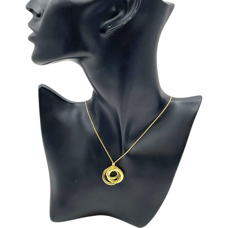 ティファニー TIFFANY＆CO トリプルサークルネックレス ゴールド Au750 ジュエリー