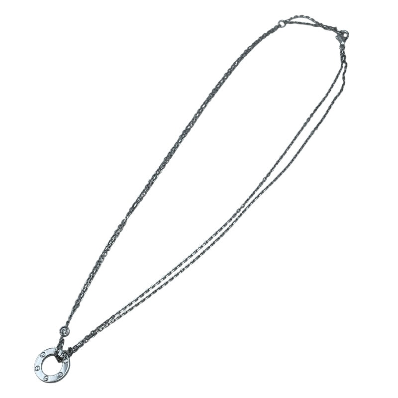 カルティエ Cartier ラブサークル2Pダイヤネックレス ホワイトゴールド 750/ダイヤモンド ジュエリー