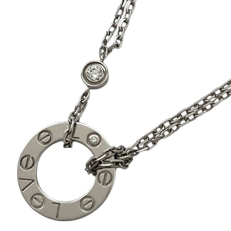 カルティエ Cartier ラブサークル2Pダイヤネックレス ホワイトゴールド 750/ダイヤモンド ジュエリー
