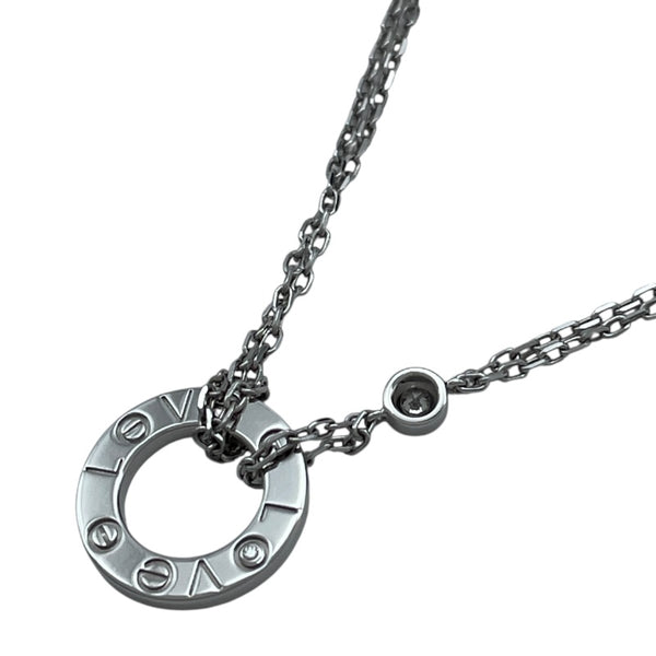 カルティエ Cartier ラブサークル2Pダイヤネックレス ホワイトゴールド 750/ダイヤモンド ジュエリー