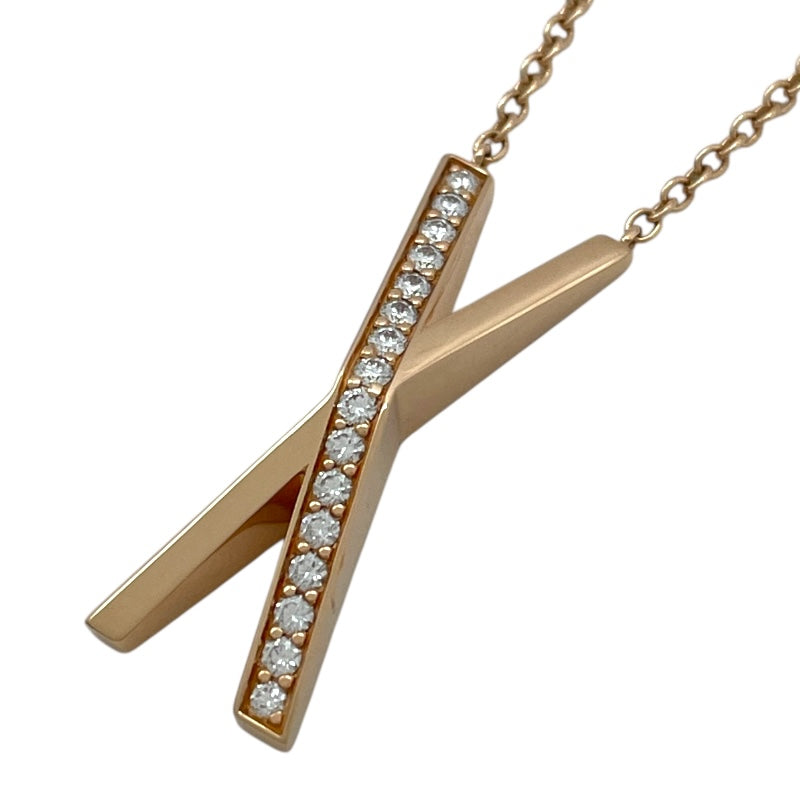 ティファニー TIFFANY＆CO アトラスXネックレス ピンクゴールド Au750/ダイヤモンド ダイヤモンド　 ジュエリー