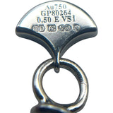 グラフ GRAFF エメラルドカットダイヤネックレス プラチナ K18WG/Pt950 ジュエリー