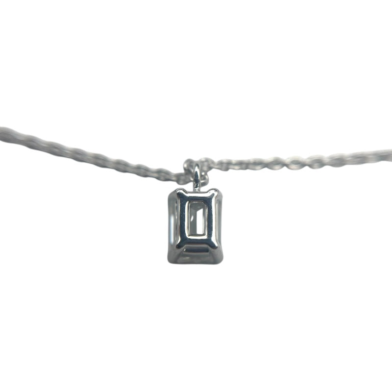 グラフ GRAFF エメラルドカットダイヤネックレス プラチナ K18WG/Pt950 ジュエリー