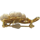 タサキ TASAKI ブローチ イエローゴールド K18YG ジュエリー