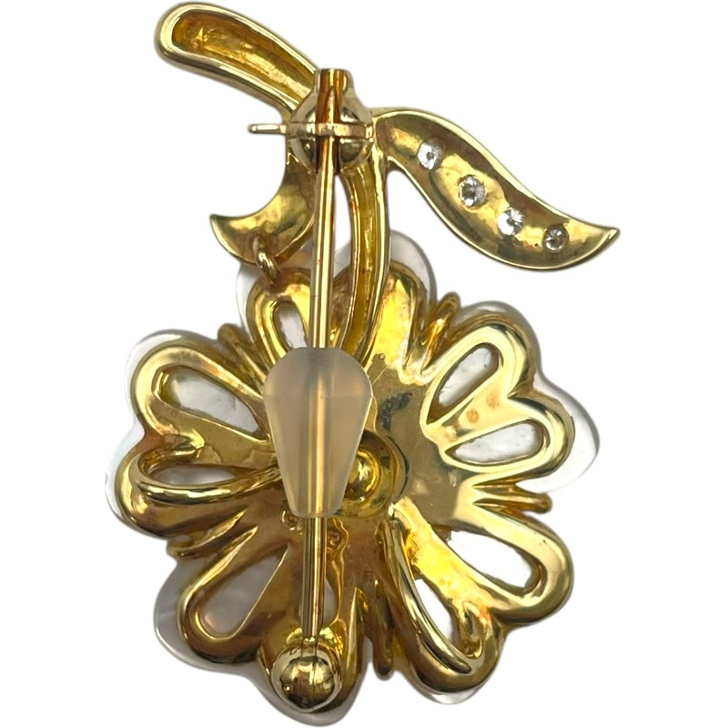 タサキ TASAKI ブローチ イエローゴールド K18YG ジュエリー