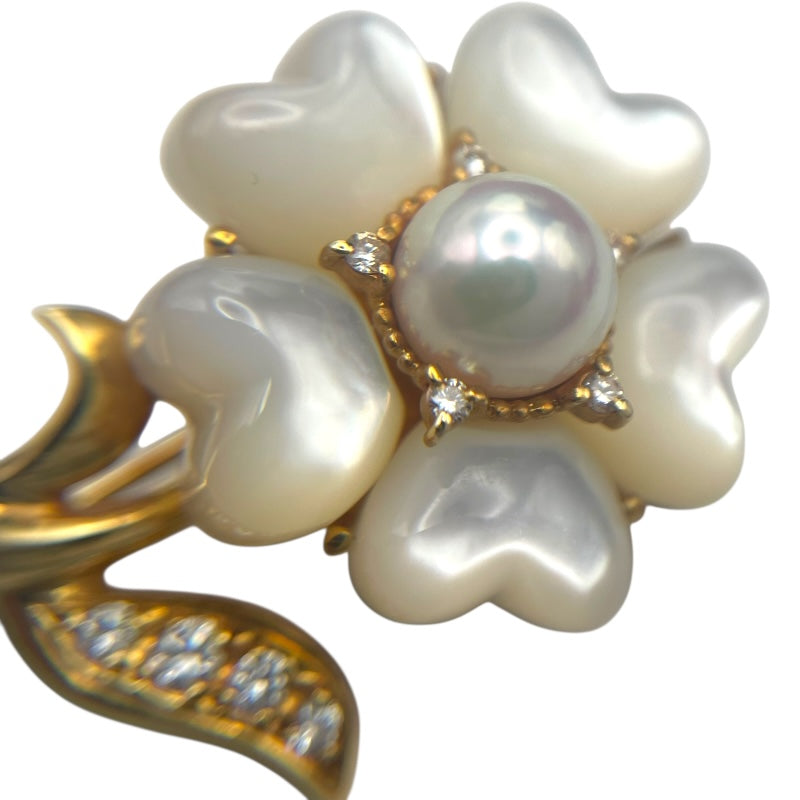 タサキ TASAKI ブローチ イエローゴールド K18YG ジュエリー