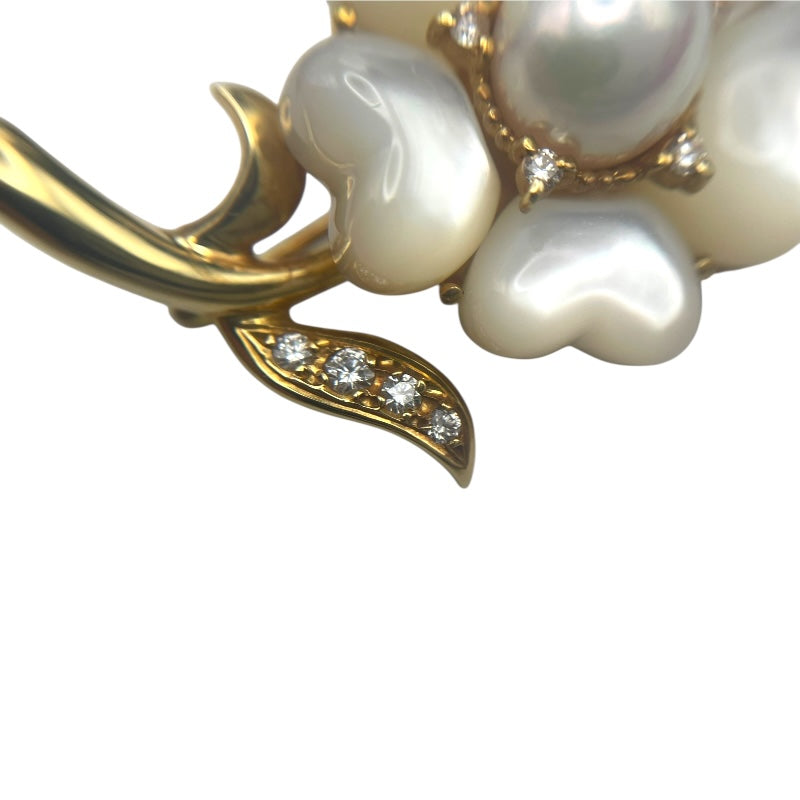 タサキ TASAKI ブローチ イエローゴールド K18YG ジュエリー