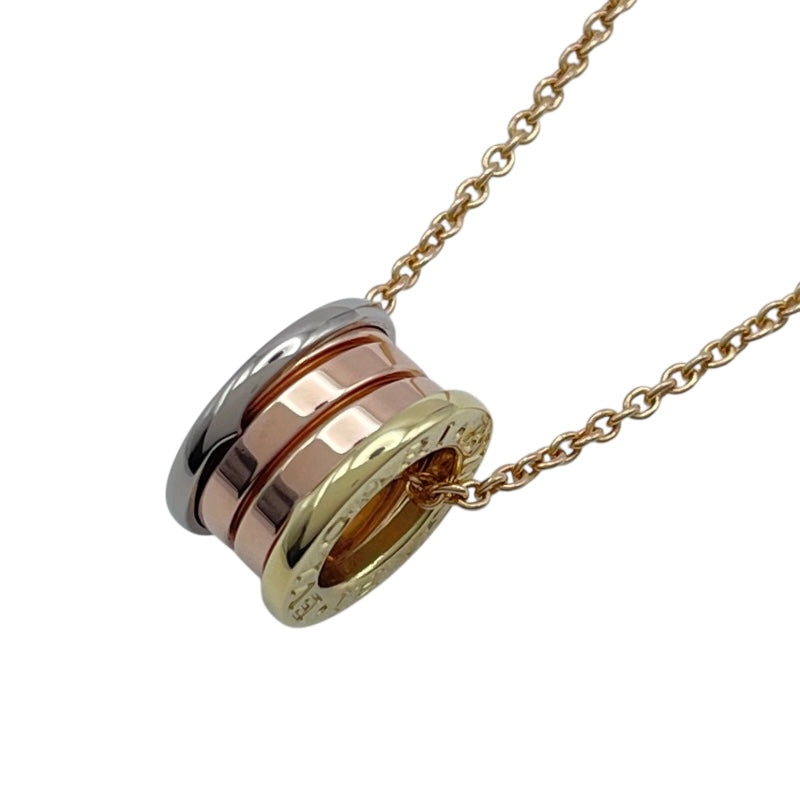 ブルガリ BVLGARI ビーゼロワンパーフェクトミステイクネックレス ゴールドxピンクゴールドxホワイトゴールド 750 ジュエリー