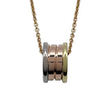 ブルガリ BVLGARI ビーゼロワンパーフェクトミステイクネックレス ゴールドxピンクゴールドxホワイトゴールド 750 ジュエリー