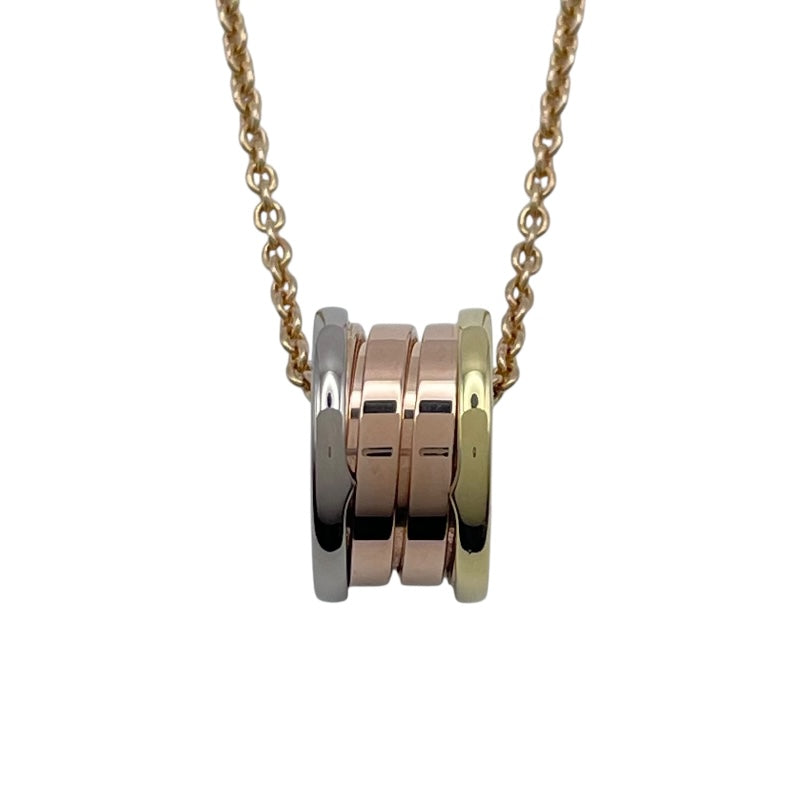 ブルガリ BVLGARI ビーゼロワンパーフェクトミステイクネックレス ゴールドxピンクゴールドxホワイトゴールド 750 ジュエリー