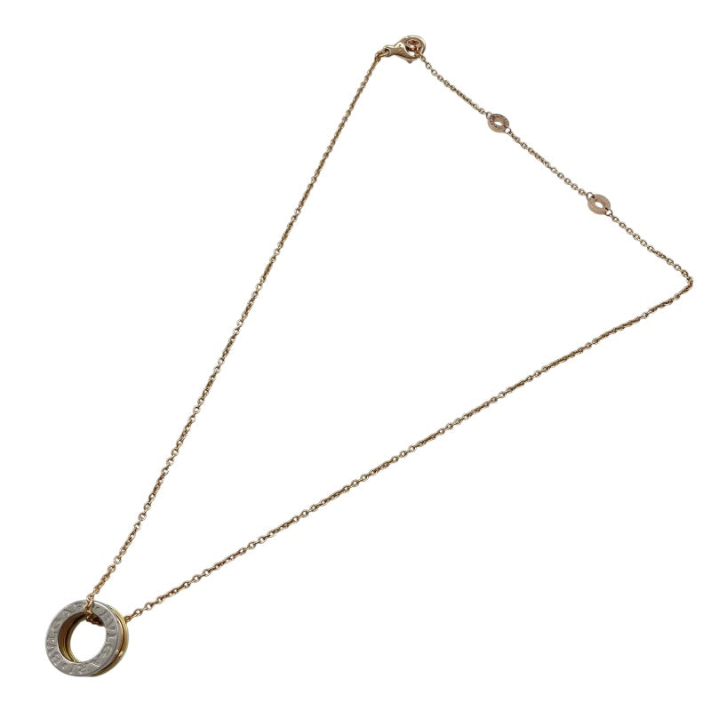 ブルガリ BVLGARI ビーゼロワンパーフェクトミステイクネックレス ゴールドxピンクゴールドxホワイトゴールド 750 ジュエリー