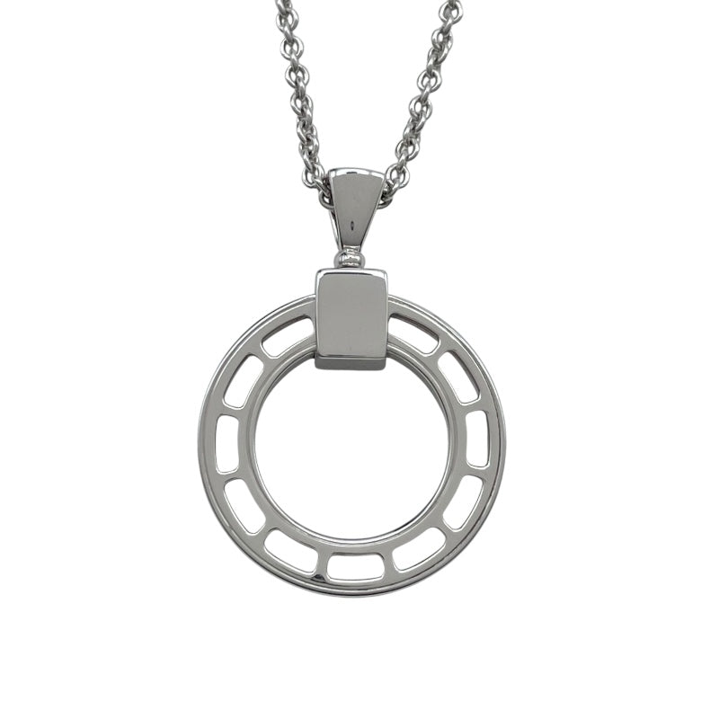ブルガリ BVLGARI ブルガリブルガリ1Pダイヤサークルネックレス ホワイトゴールド 750 ジュエリー