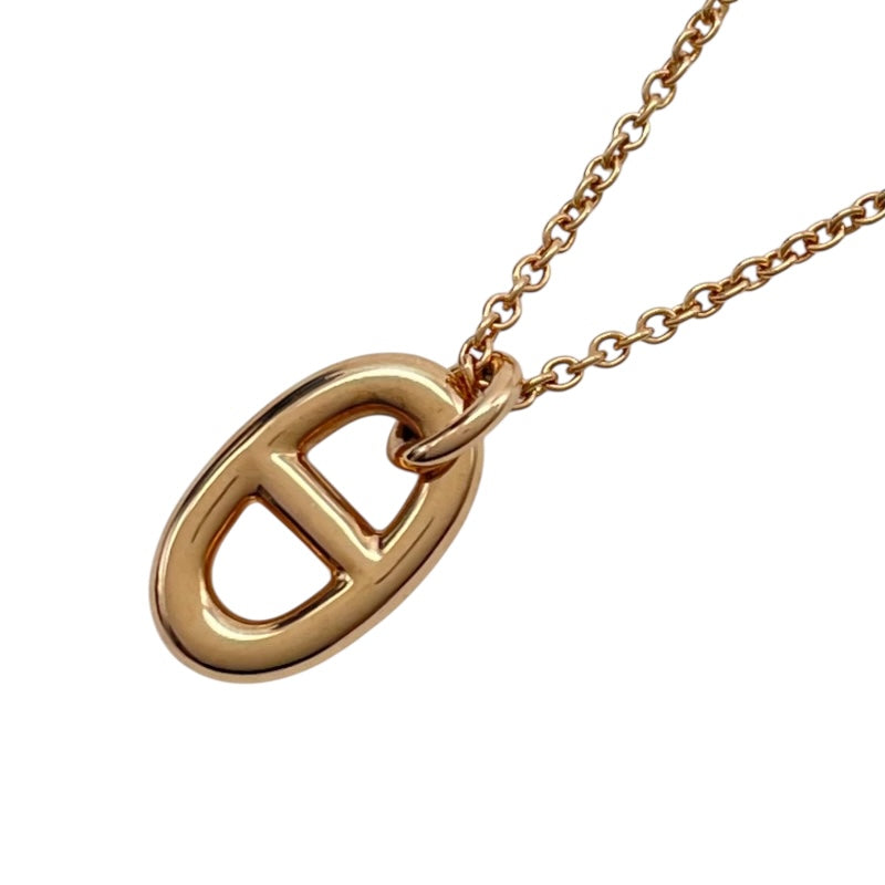 エルメス HERMES ファランドールネックレスPM ピンクゴールド Au750 ジュエリー