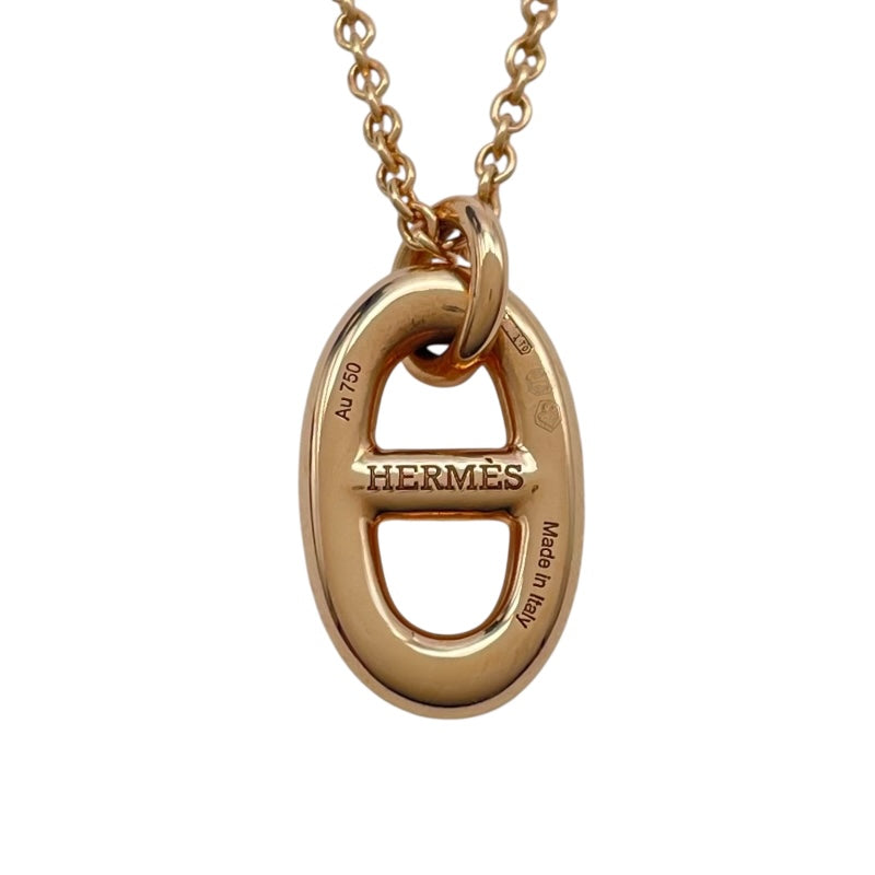 エルメス HERMES ファランドールネックレスPM ピンクゴールド Au750 ジュエリー