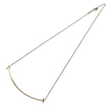 ティファニー TIFFANY＆CO Tスマイルネックレスラージ ピンクゴールド Au750 ジュエリー